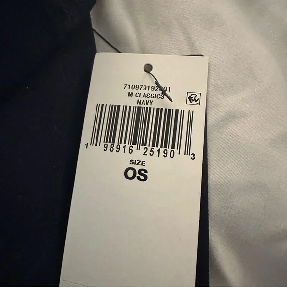 Polo Ralph Lauren Bear Chino Baseball Cap w/ Leather Strap | Navy Blue | New - Picture 3 of 7